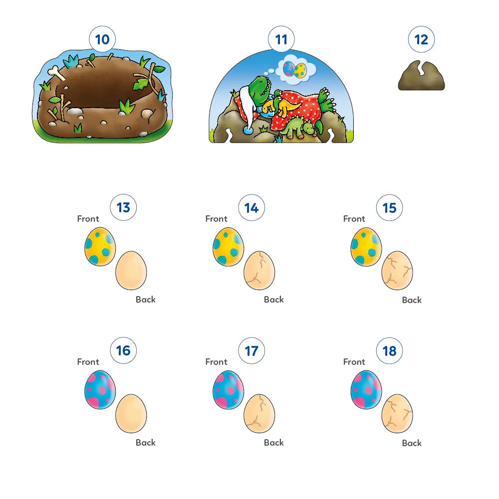 Dino-Snore-Us Game Misplaced Pieces