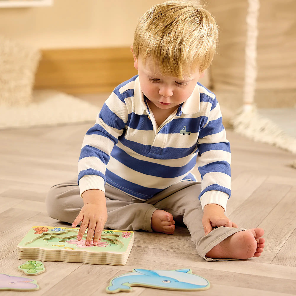 Under the Sea wooden nesting puzzle