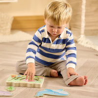 Under the Sea wooden nesting puzzle