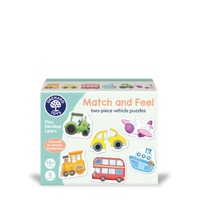 Match and Feel two-piece vehicle puzzles