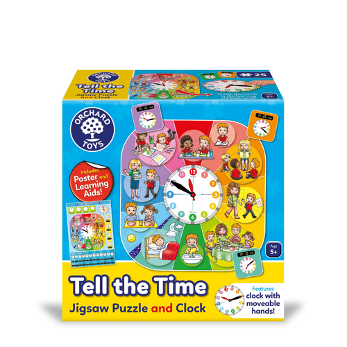 Tell the Time Jigsaw Puzzle and Clock