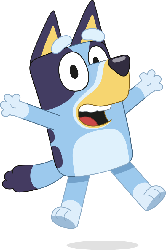 Floating Bluey