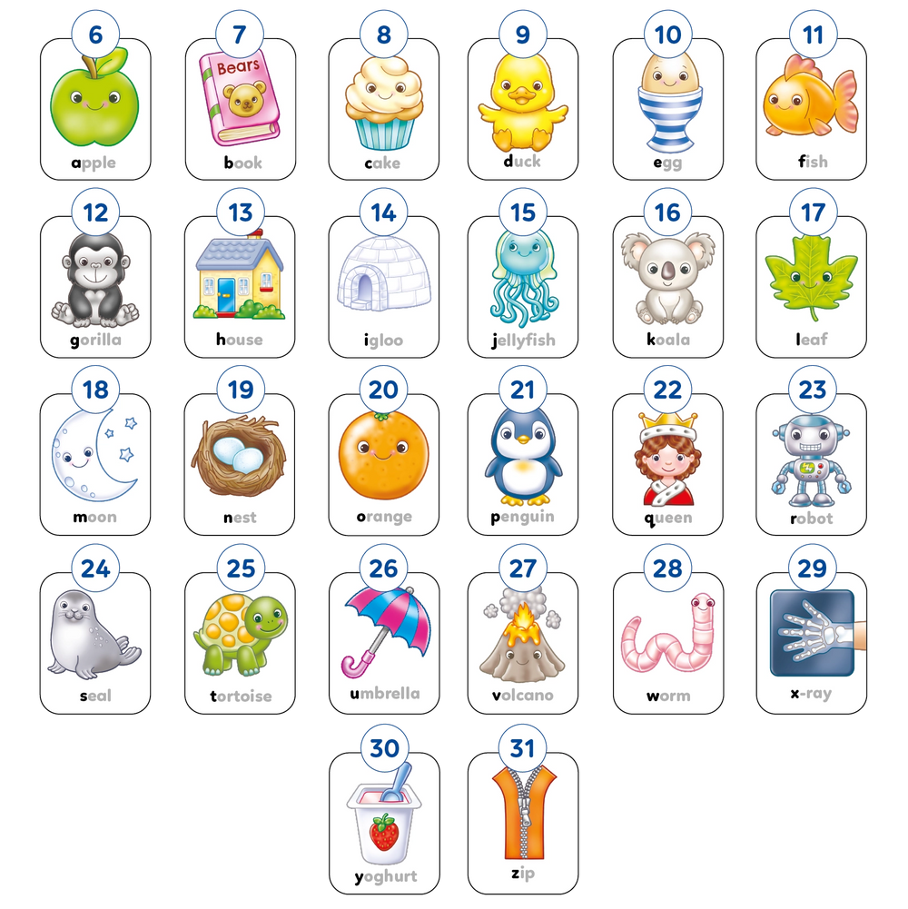 Alphabet Bingo Game Misplaced Pieces