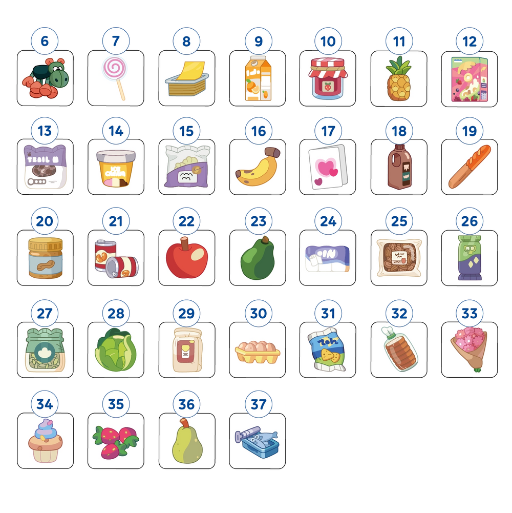 Bluey Shopping List Misplaced Pieces