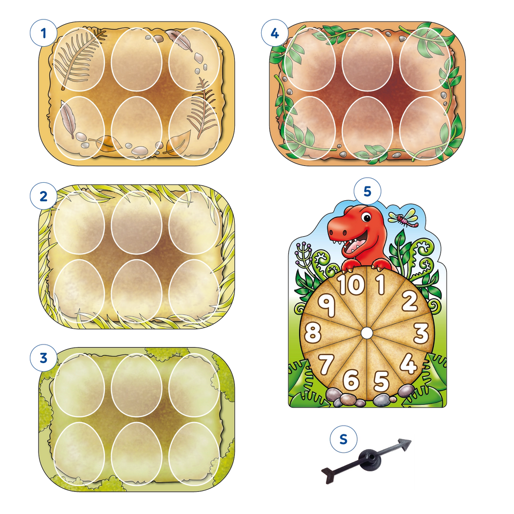 Dinosaur Number Eggs Misplaced Pieces