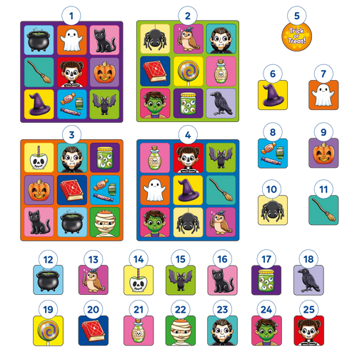Halloween Bingo Misplaced pieces