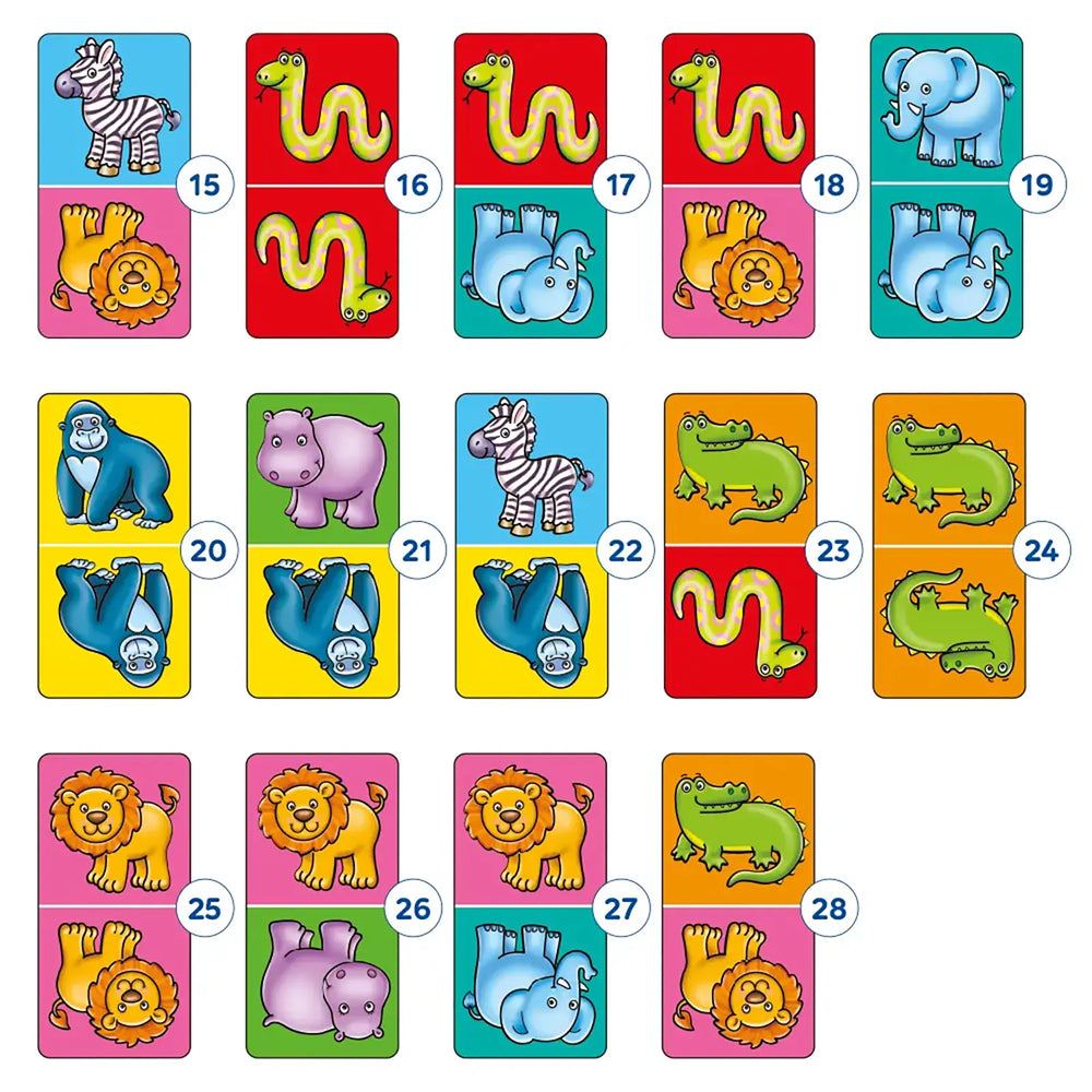 Jungle Dominoes Game Misplaced Pieces