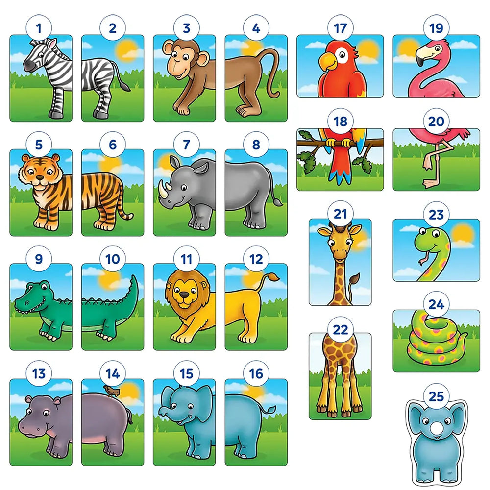 Jungle Heads & Tails Game Misplaced Pieces