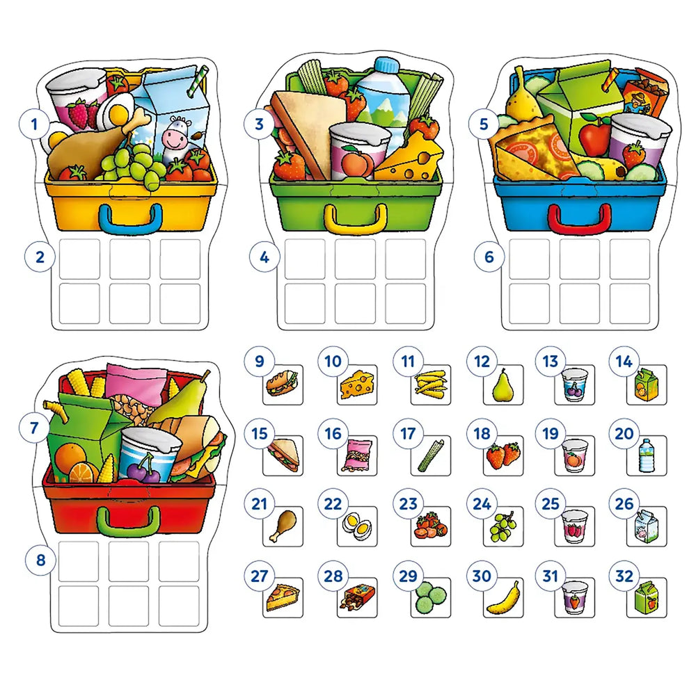 Lunch Box Game Misplaced Pieces