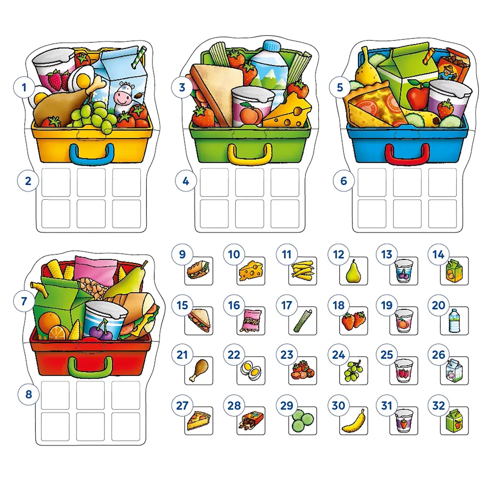 Lunch Box Game Misplaced Pieces