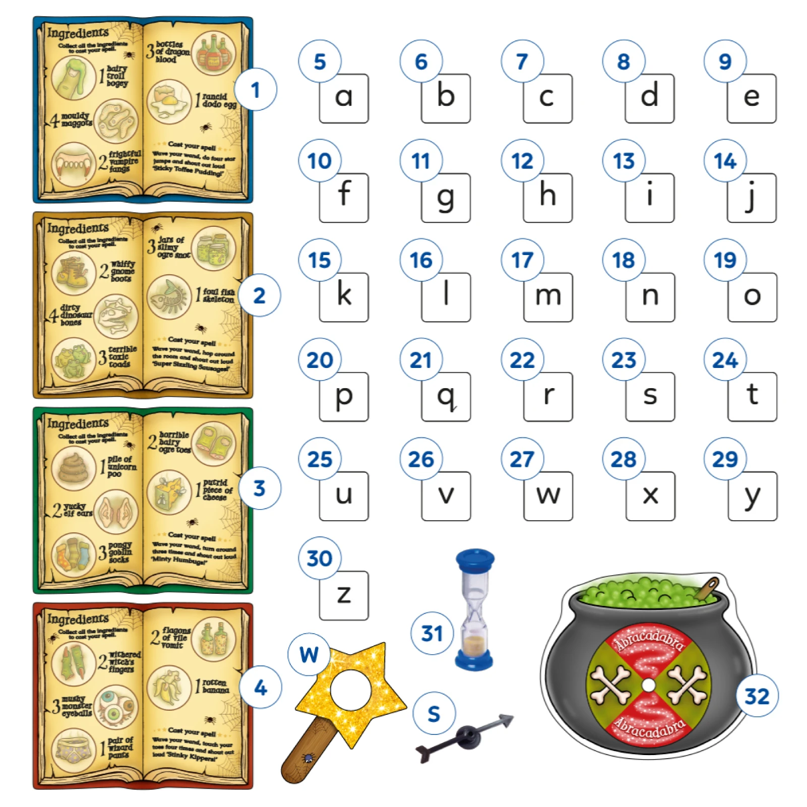 Magic Spelling Game Misplaced Pieces