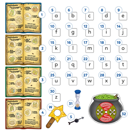 Magic Spelling Game Misplaced Pieces