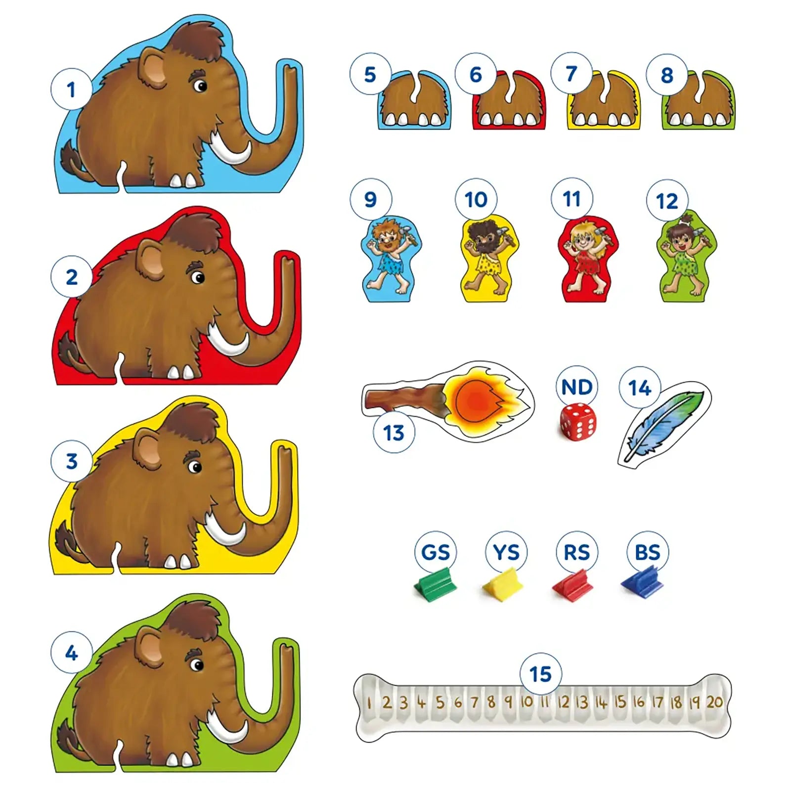 Mammoth Maths Game Misplaced Pieces