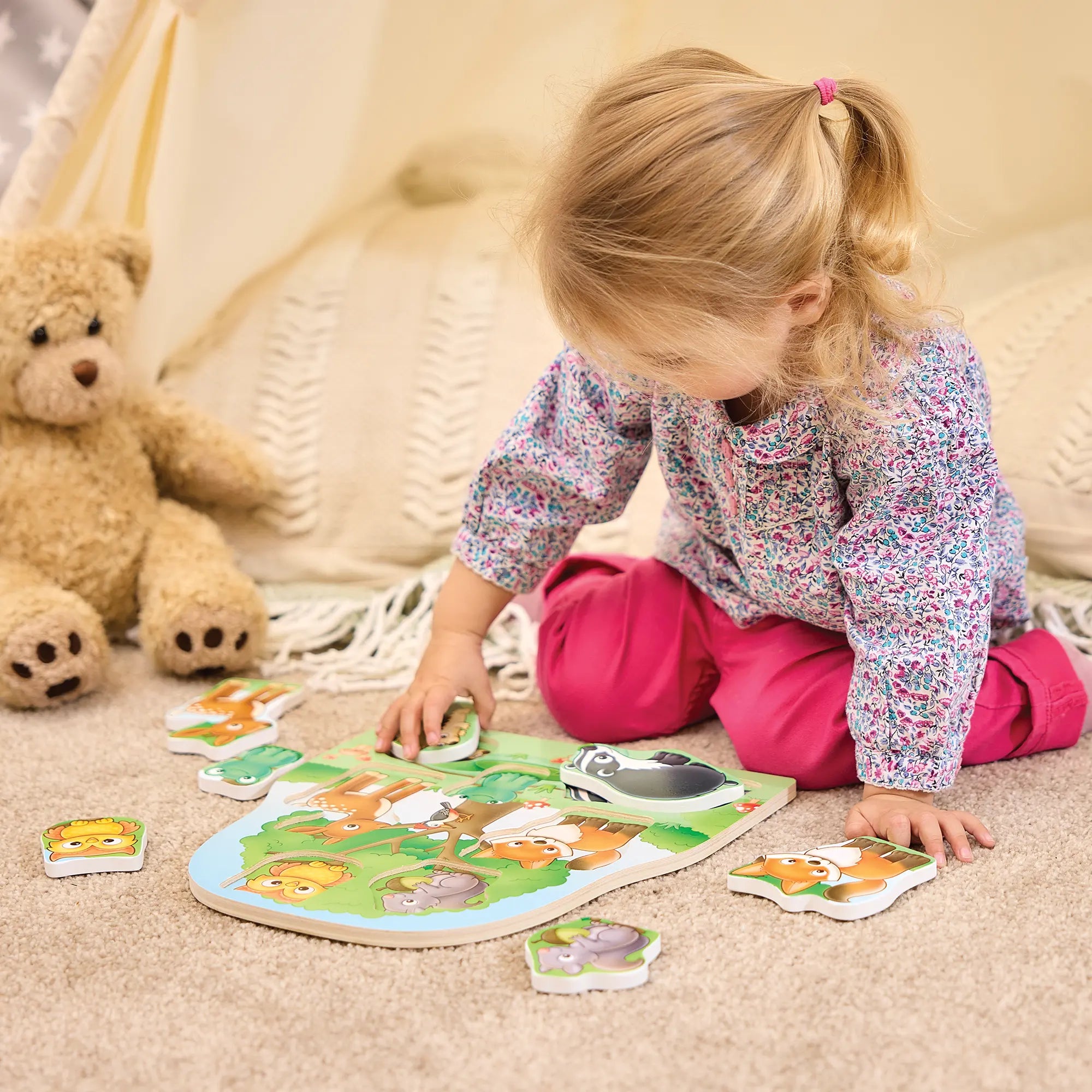 Woodland chunky wooden puzzle