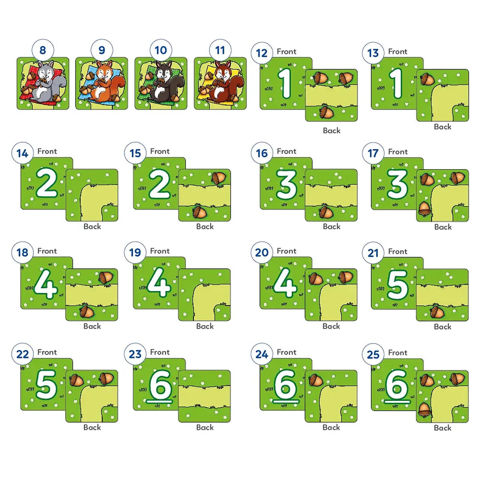 Nutty Numbers Game Misplaced Pieces