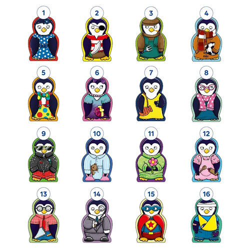 Penguin Pairs Mini Game Misplaced Pieces