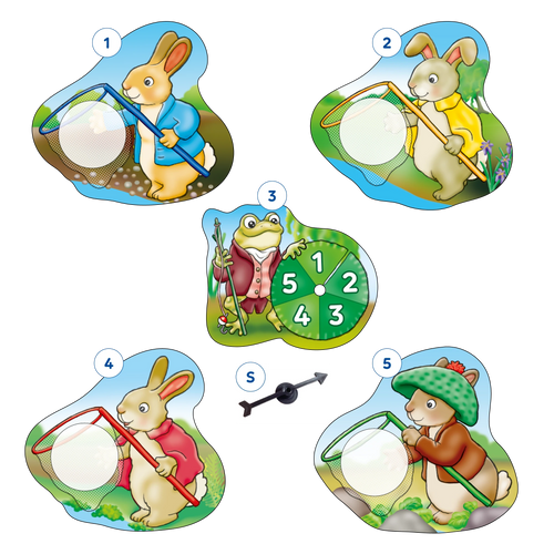 Peter Rabbit Fish and Count Misplaced Pieces