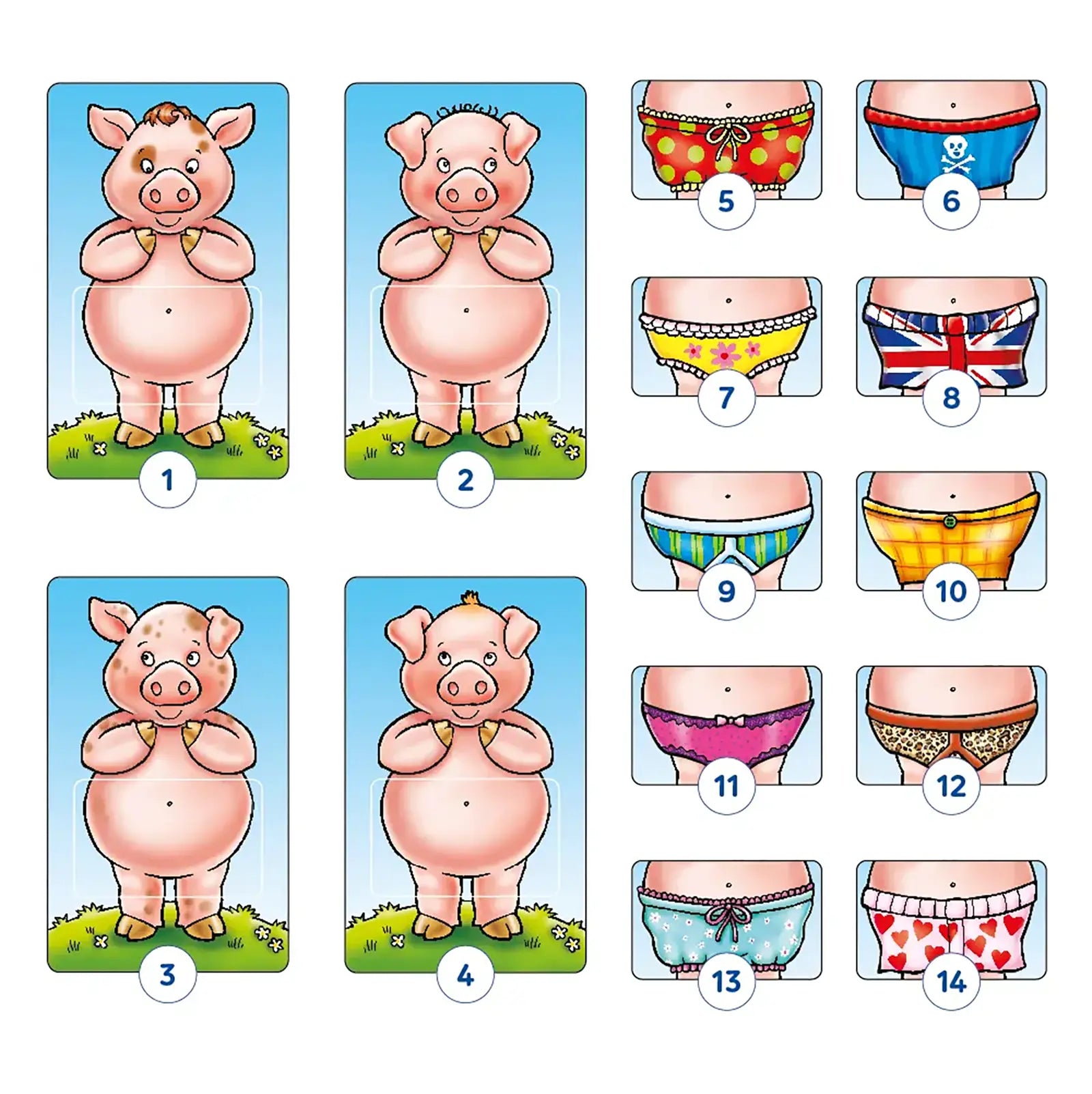 Pigs in Pants Game Misplaced Pieces