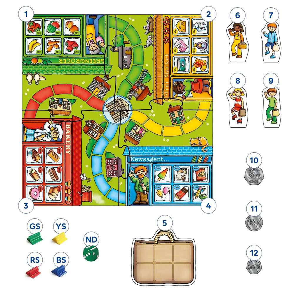 Pop to the Shops Board Game Misplaced Pieces