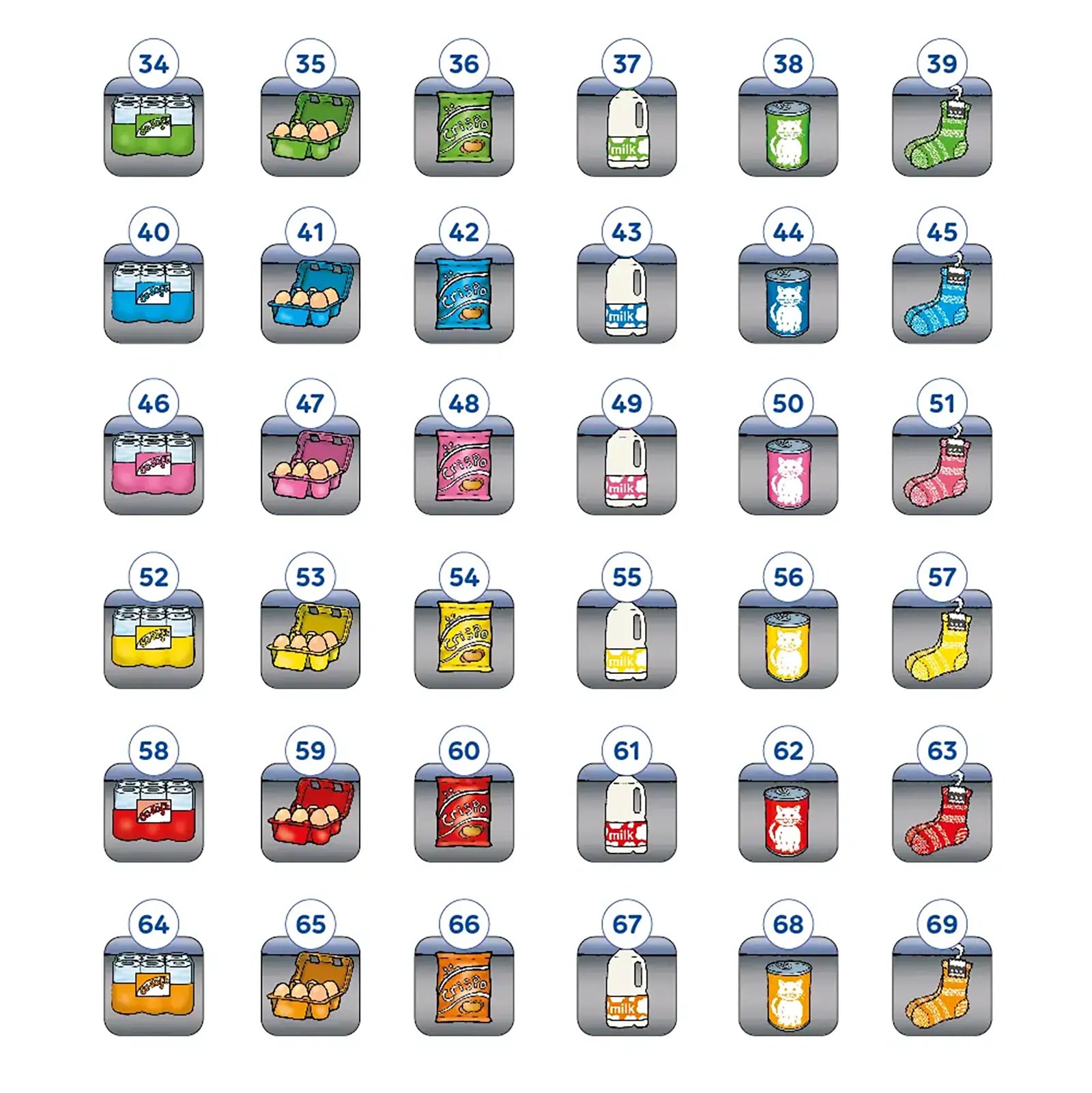 Super Shoppers Game Misplaced Pieces
