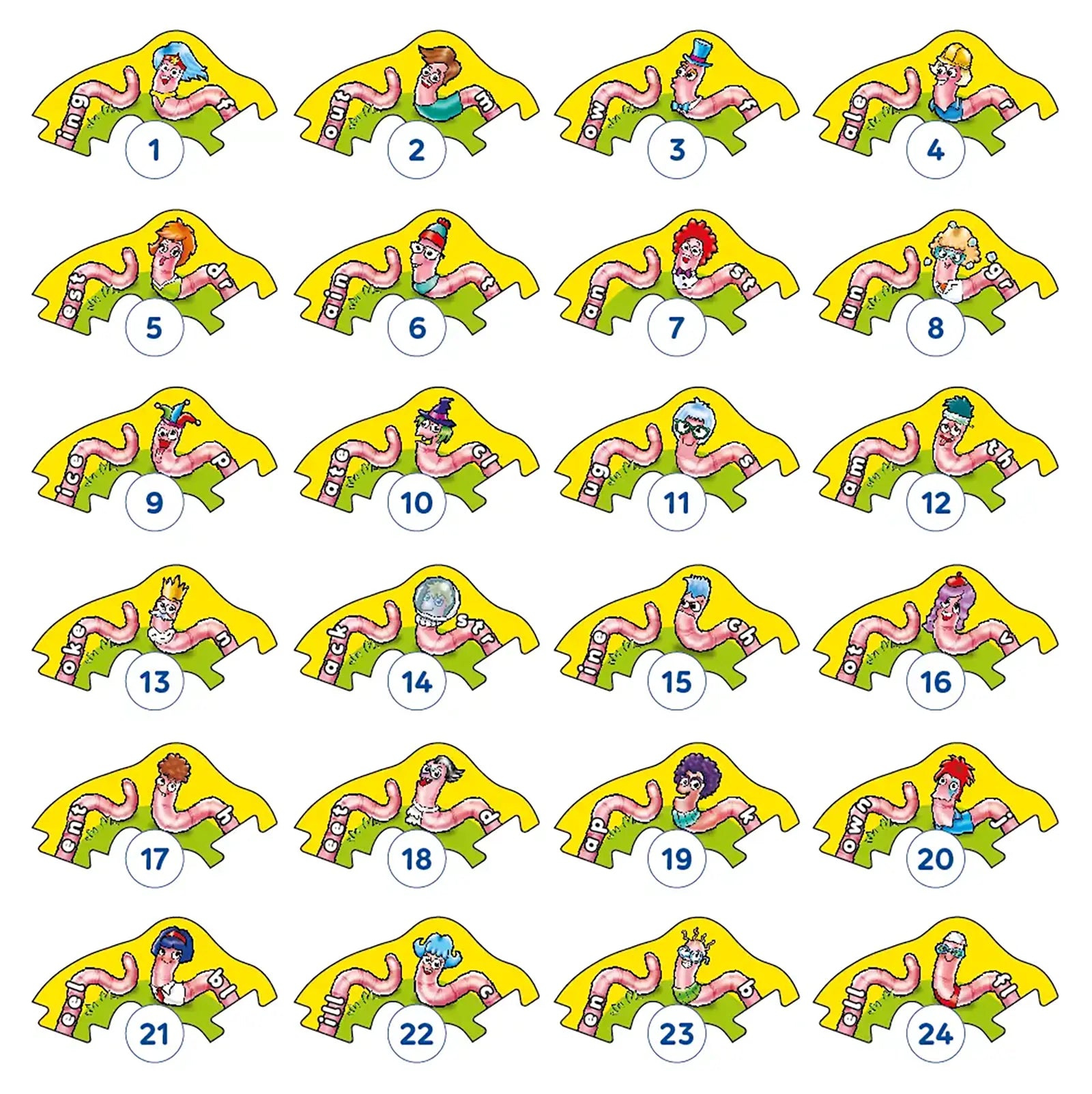 Wiggly Words Game Misplaced Pieces