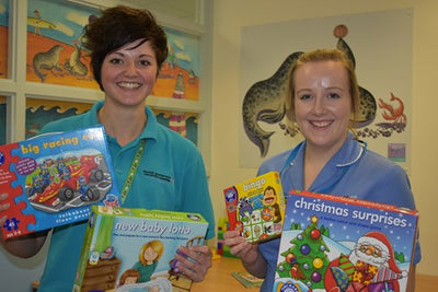 Orchard Toys donate £1500 worth of games and jigsaws to local hospital