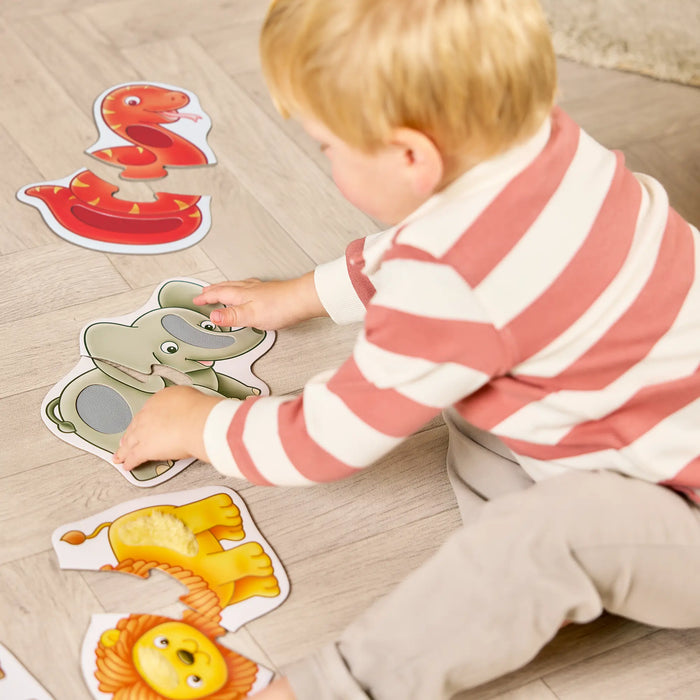 Match and Feel two-piece jungle puzzles