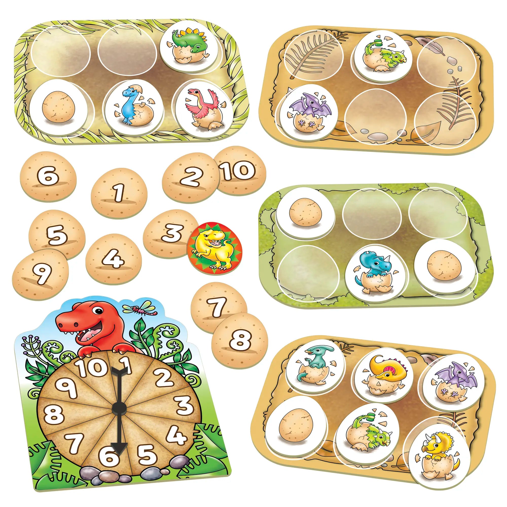 Dinosaur Number Eggs