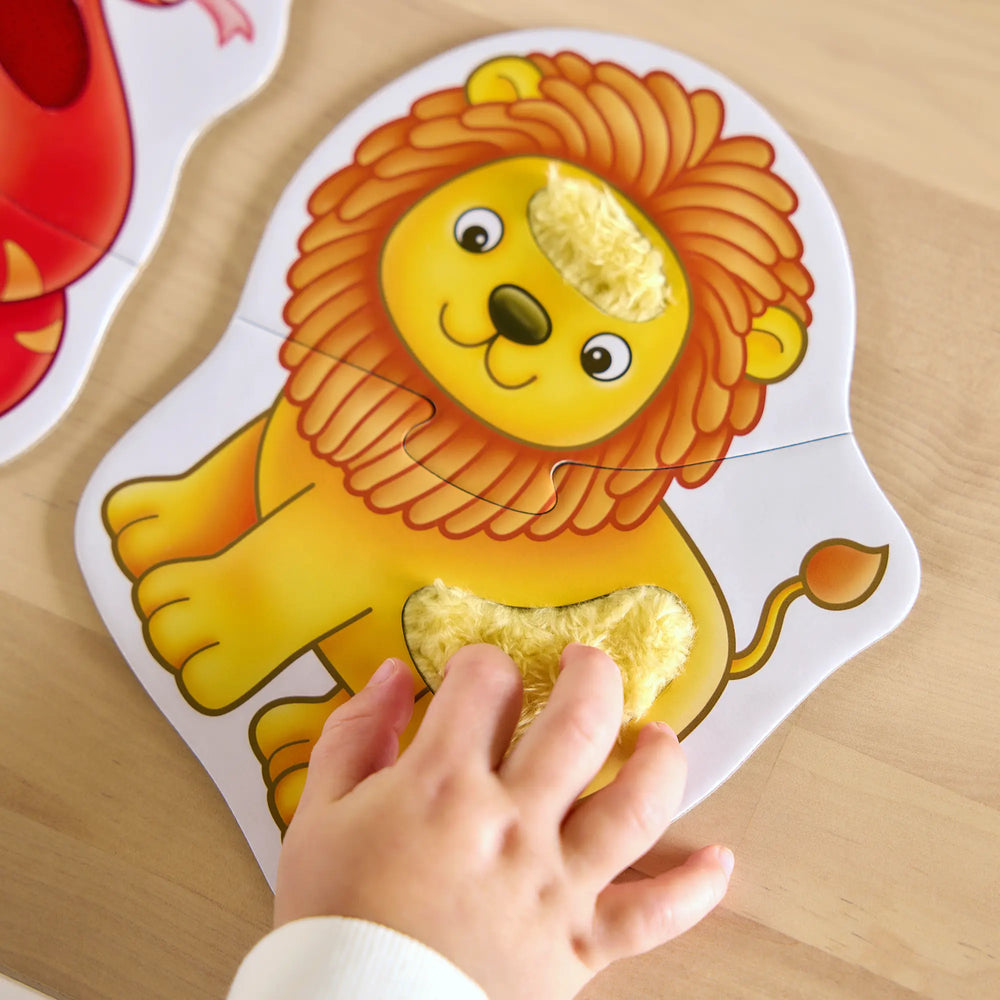 Match and Feel two-piece jungle puzzles