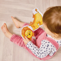 Match and Feel two-piece jungle puzzles