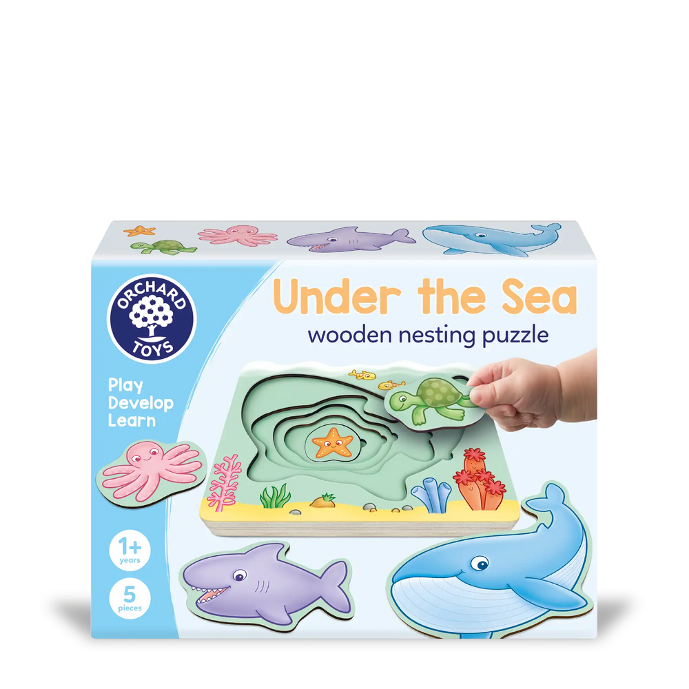 Under the Sea wooden nesting puzzle