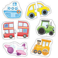 Match and Feel two-piece vehicle puzzles