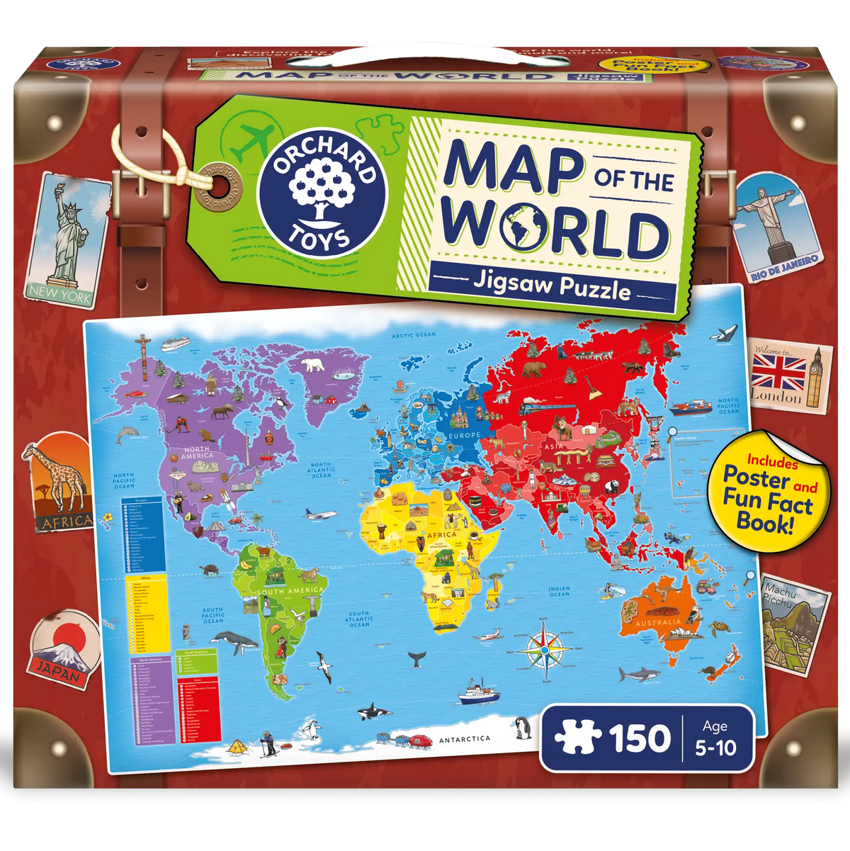 Map of the World Jigsaw Puzzle | Orchard Toys