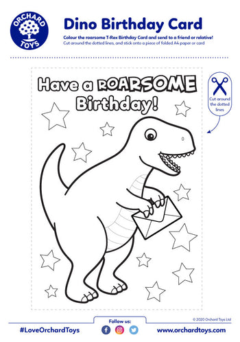 TN Dino Bday Card