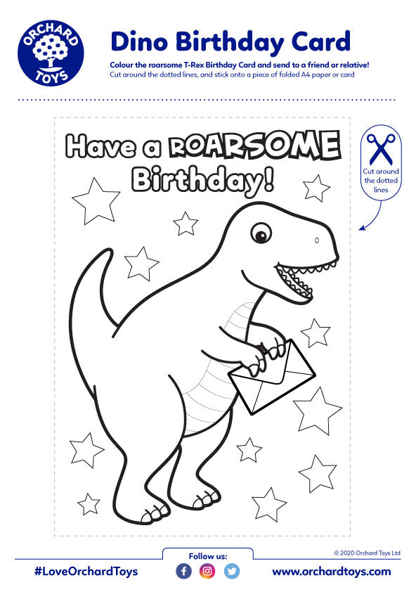 TN Dino Bday Card