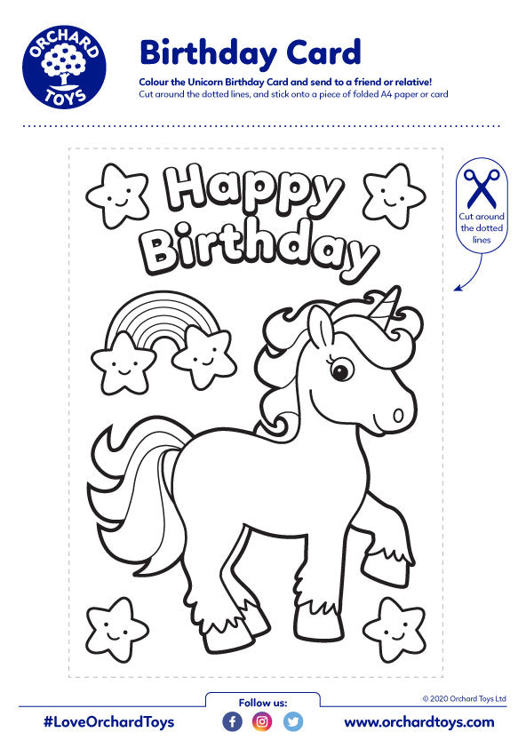 TN rainbow birthday card