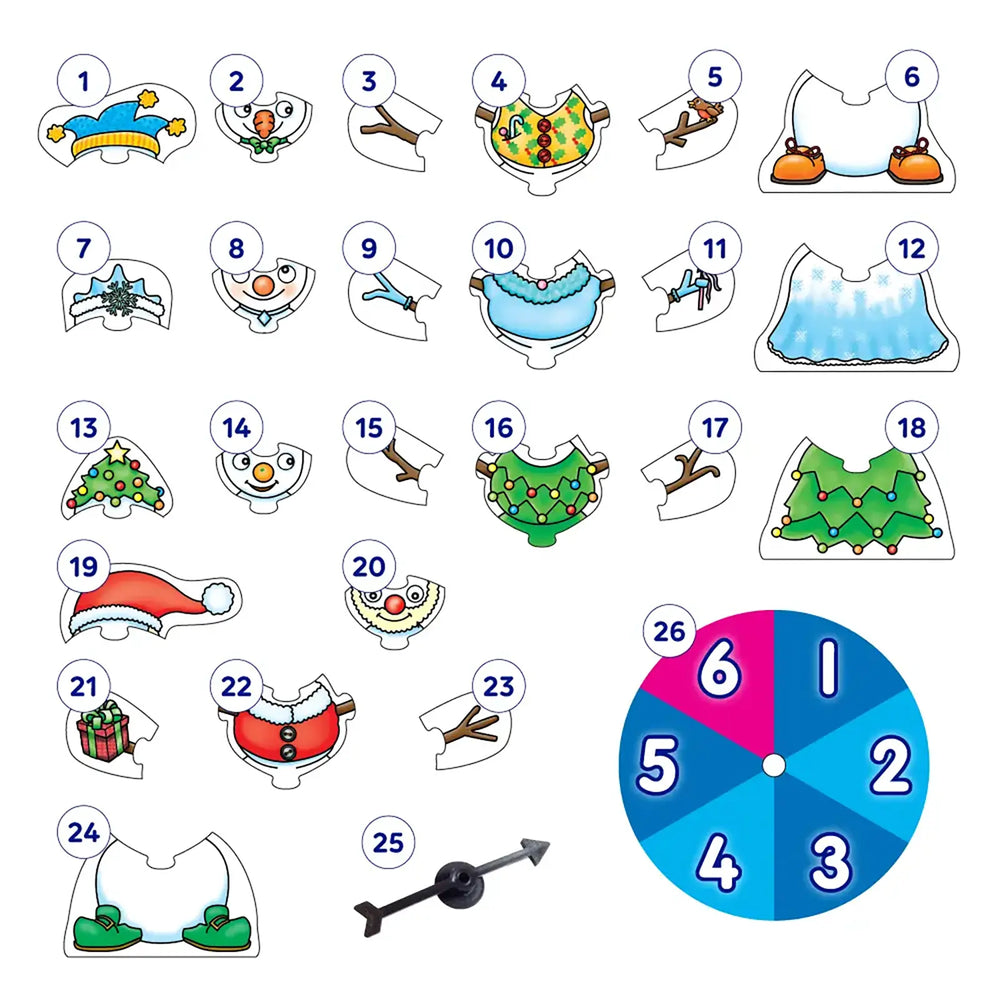 Build A Snowman Game Misplaced Pieces