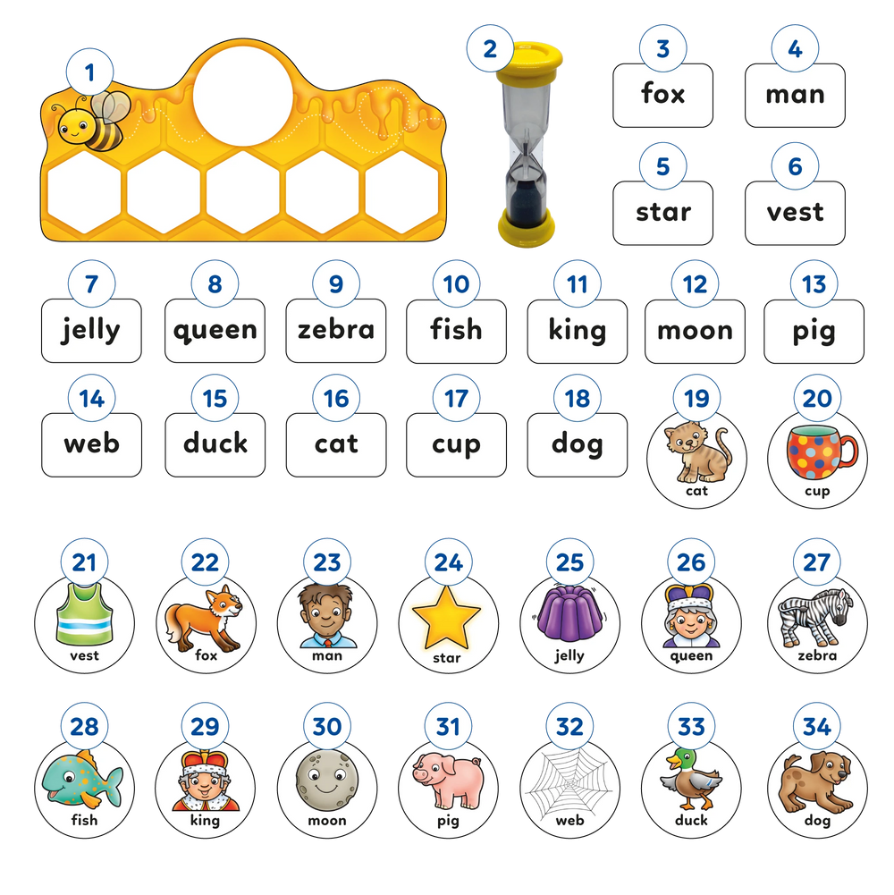 Buzz Words Game Misplaced Pieces