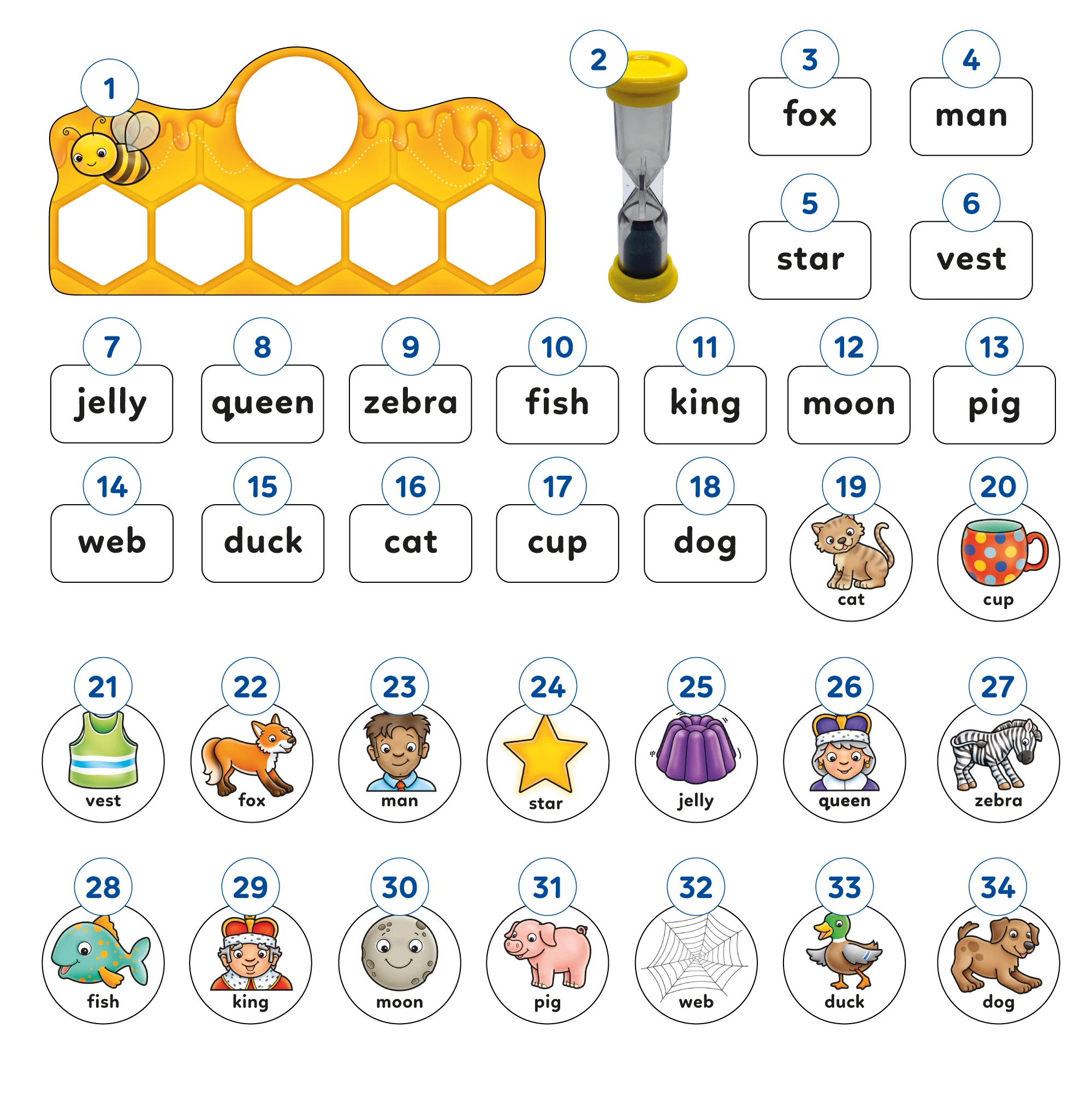 Buzz Words Game Misplaced Pieces