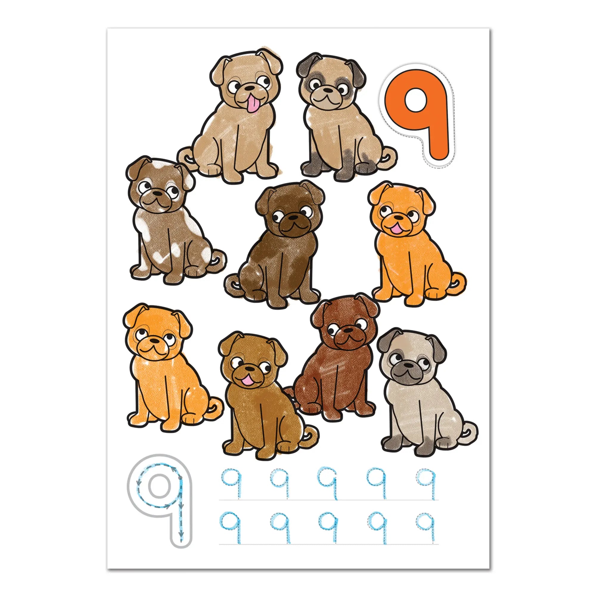 1-20 Colouring Book