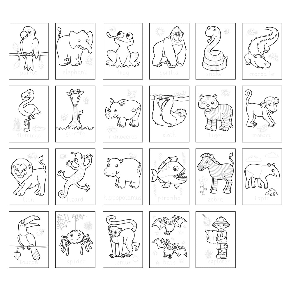 Jungle Colouring Book