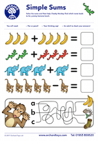 cheeky monkeys simple sums min