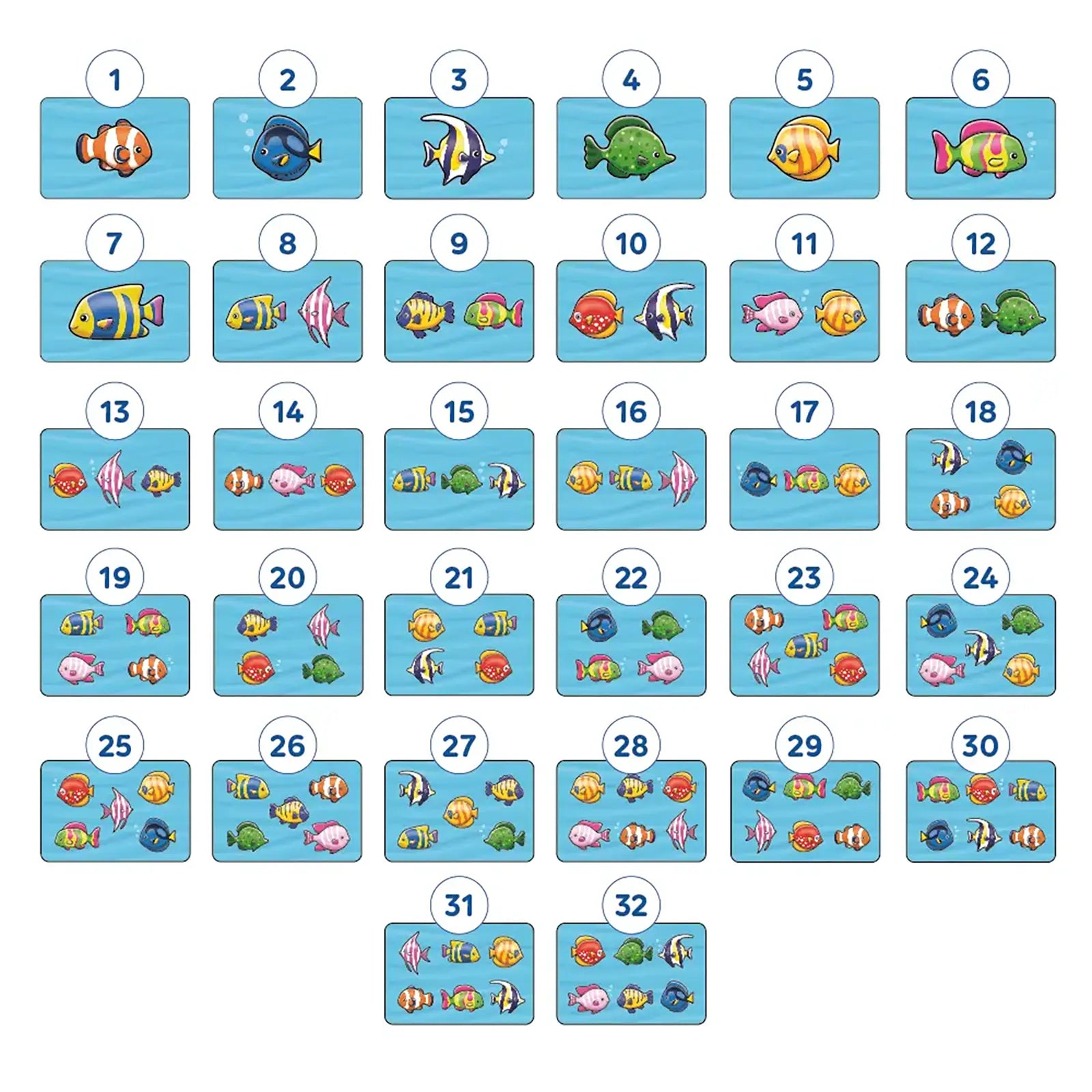 Counting Fish Game Misplaced Pieces