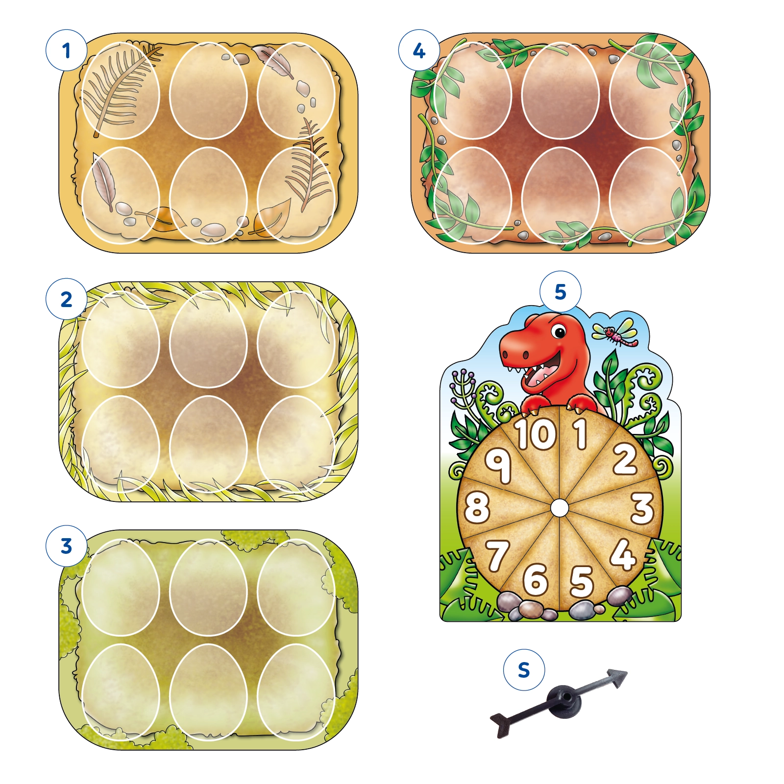 Dinosaur Number Eggs Misplaced Pieces