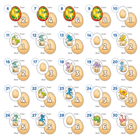 Dinosaur Number Eggs Misplaced Pieces