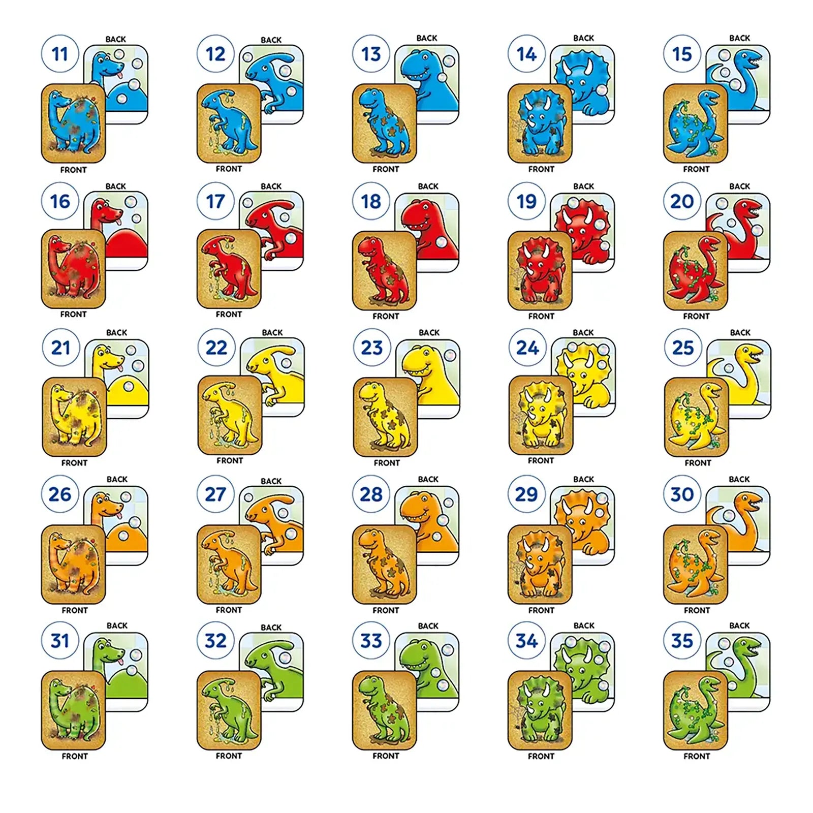 Dirty Dinos Game Misplaced Pieces