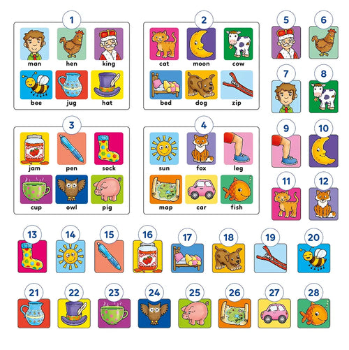 First Words Lotto Game Misplaced Pieces