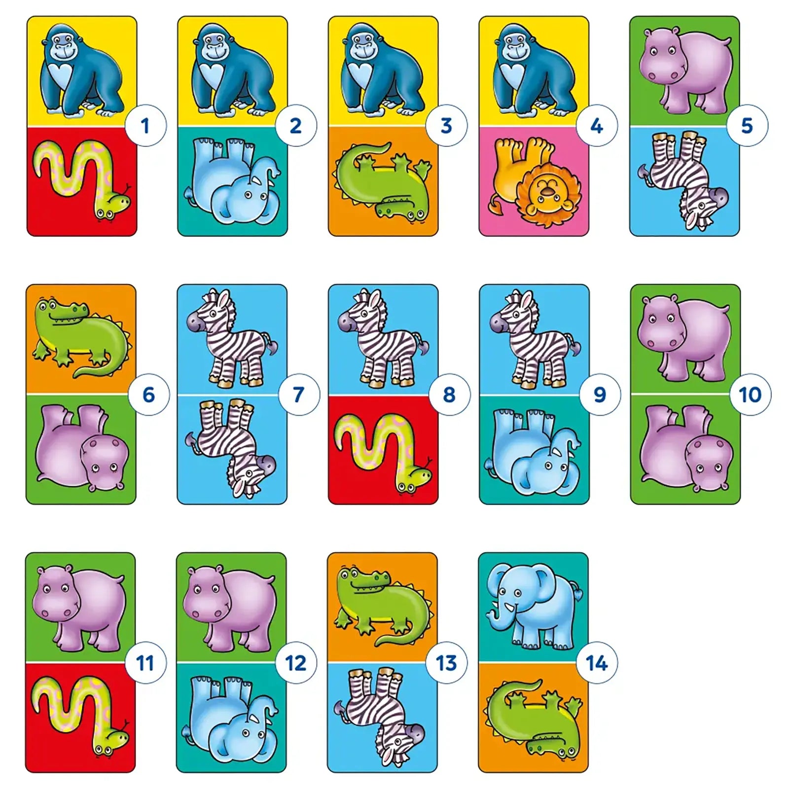 Jungle Dominoes Game Misplaced Pieces