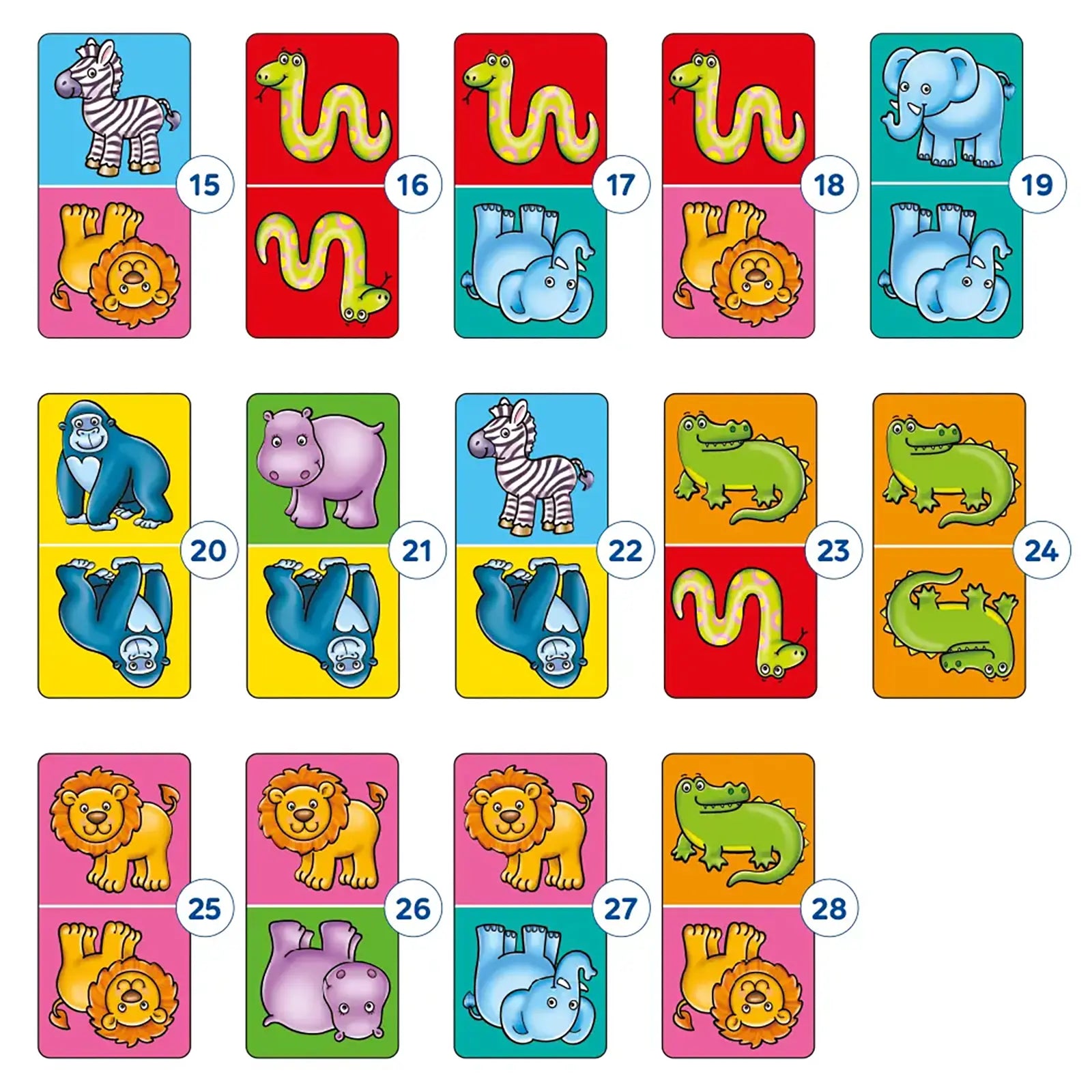 Jungle Dominoes Game Misplaced Pieces