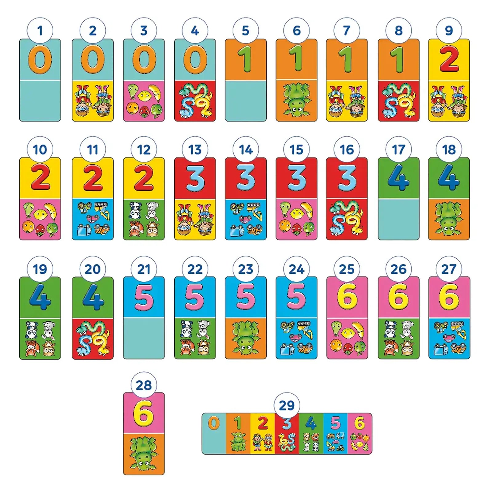 Number Dominoes Game Misplaced Pieces